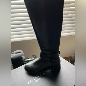 Black Coach below the knee boots